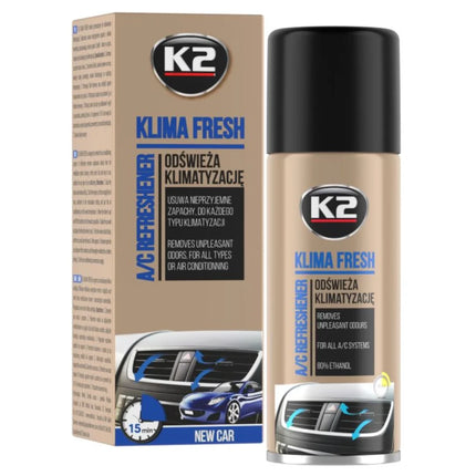 K2 Klima Fresh sprejový čistič a neutralizátor zápachu klimatizace, aerosolová dóza