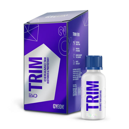 Keramická ochrana plastů Gyeon Q² Trim EVO, 30 ml, lahvička a balení