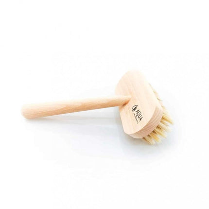 Kartáč Aqua Brush s dřevěnou rukojetí a kulatou hlavicí s měkkými štětinami
