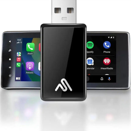 Bezdrátový automobilový adaptér s USB konektorem, černý, kompaktní design