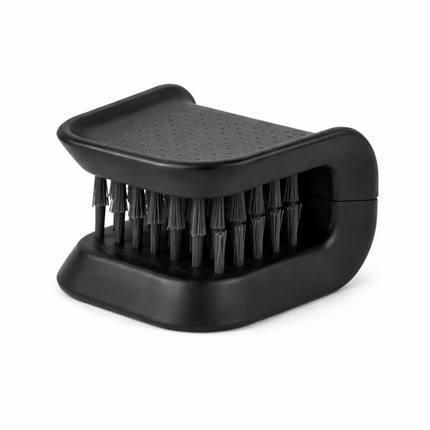 Kartáč na čištění pásů DS Brush, černý plastový kartáč s hustými štětinami