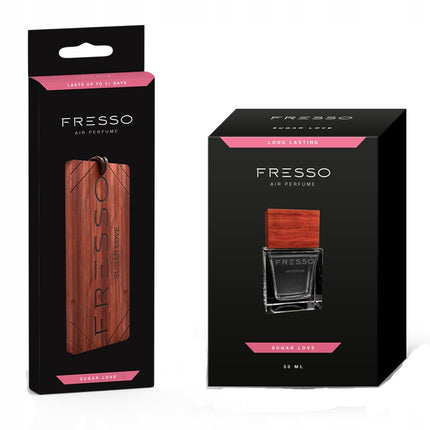 Krabice FRESSO Sugar Love: sada parfému se závěsným přívěskem, 50 ml