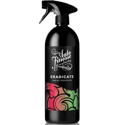 Auto Finesse ERADICATE čistič motorového prostoru ve spreji, černá láhev s rozprašovačem