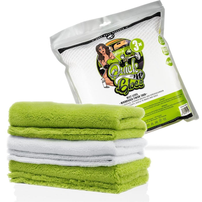 Nuke Guys Quick'n'Gloss - Set of 3 microfiber towels 40 x 40 cm (500 GSM)